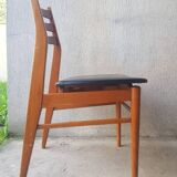 Teak and skai chair