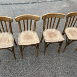 Set of 4 raw bistro chairs