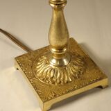 Golden metal lamp