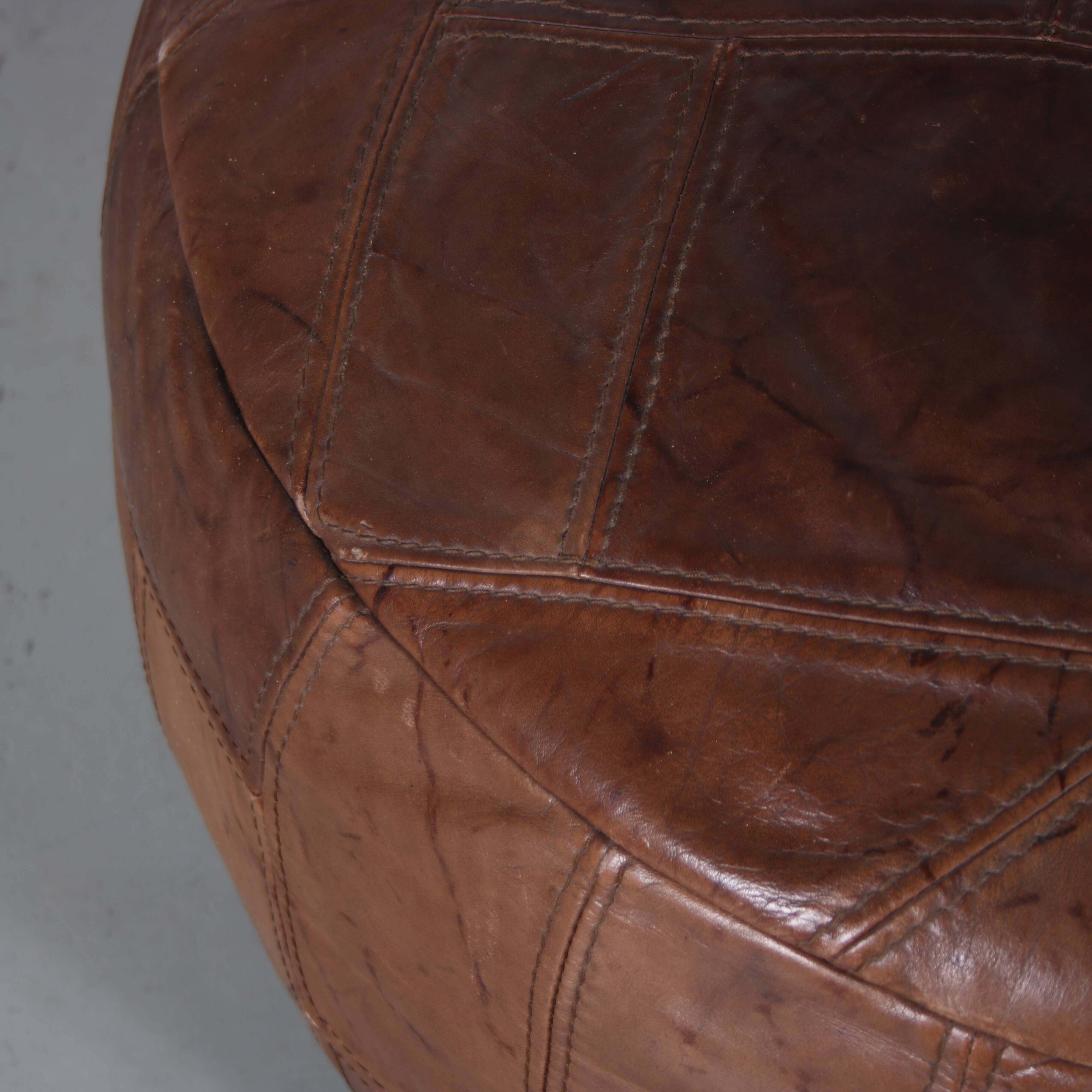 1970s Patchwork pouf, Switzerland