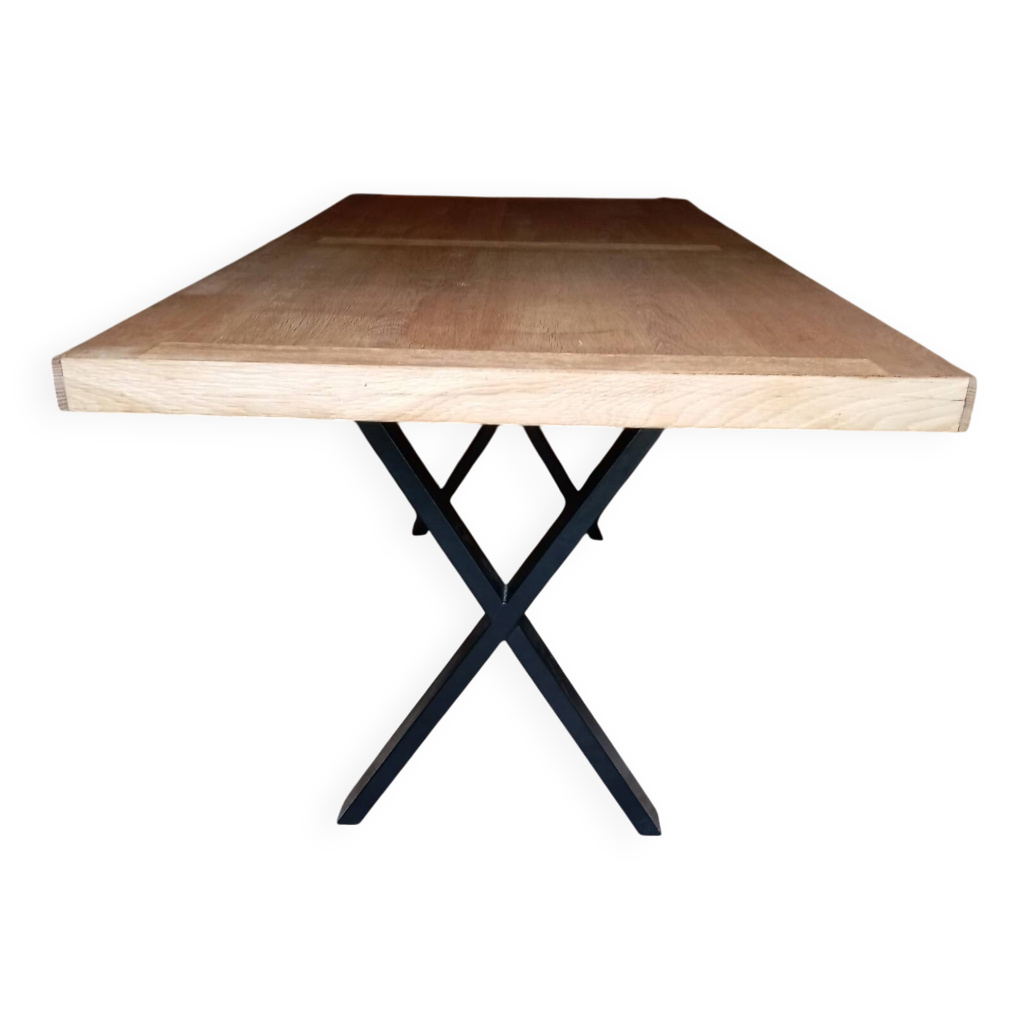 Industrial and wooden table