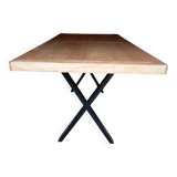 Industrial and wooden table