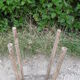 Rustic solid wood stool