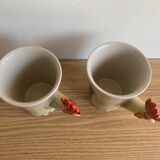 Lot anciennes tasses poule