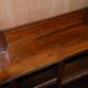 Open dwarf library in walnut, Gothic style Pugin