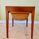 Vintage Danish teak sewing table by Severin Hansen for Haslev Furniture 1960