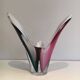 Vase coquille en verre multicolore signé Flygsfors, 1956