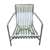 Fauteuil bas Palissade en métal vert Bouroullec