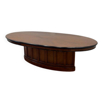 English Globe Wernicke Style Art Deco Conference Table