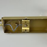1960s/70s Wall Lamp Glashütte Limburg Germany Glass & Metal Age Design