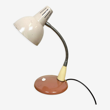 Lampe de table industrielle vintage en col de cygne, années 1960