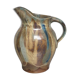 Glazed stoneware pitcher