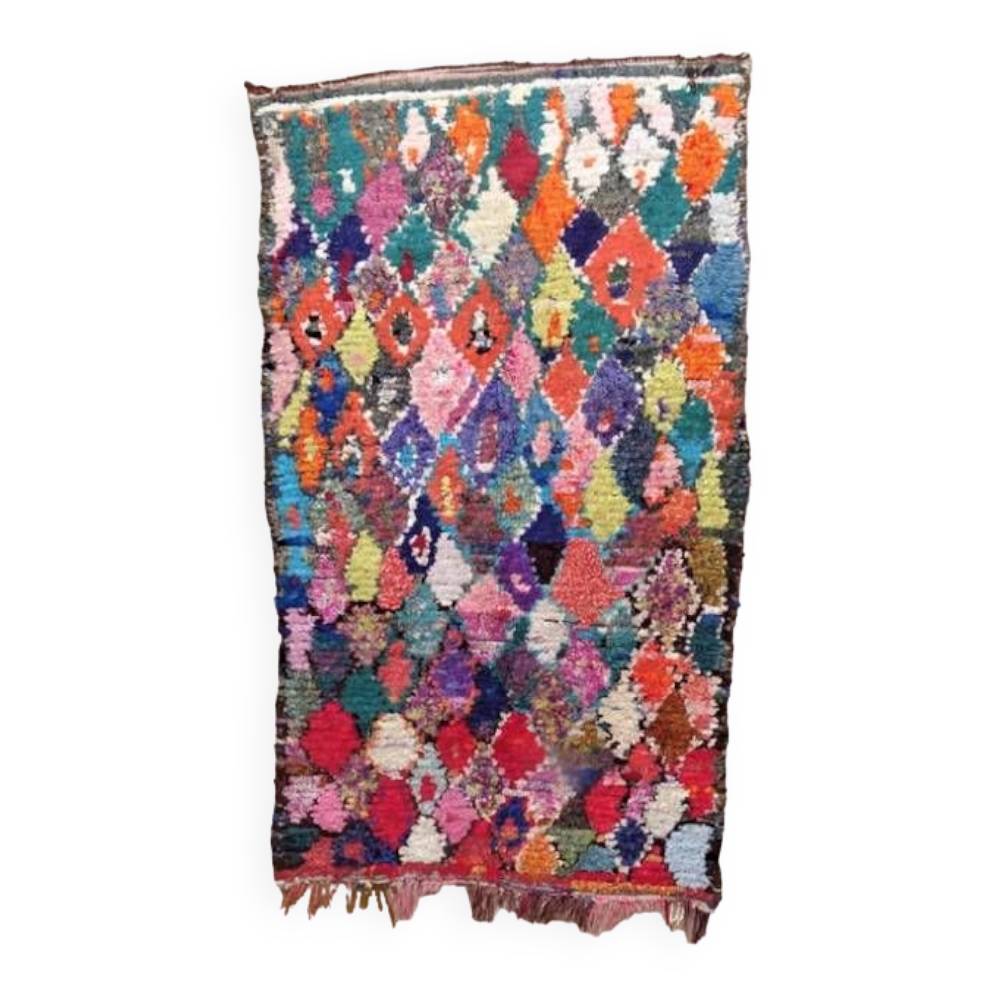 Berber carpet boucharouette wide 250x140 cm