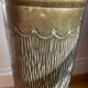 Gold metal umbrella stand