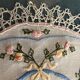 old round placemat 30cm embroidery / handmade lace