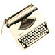 Japy baby Hermes cream new ribbon typewriter