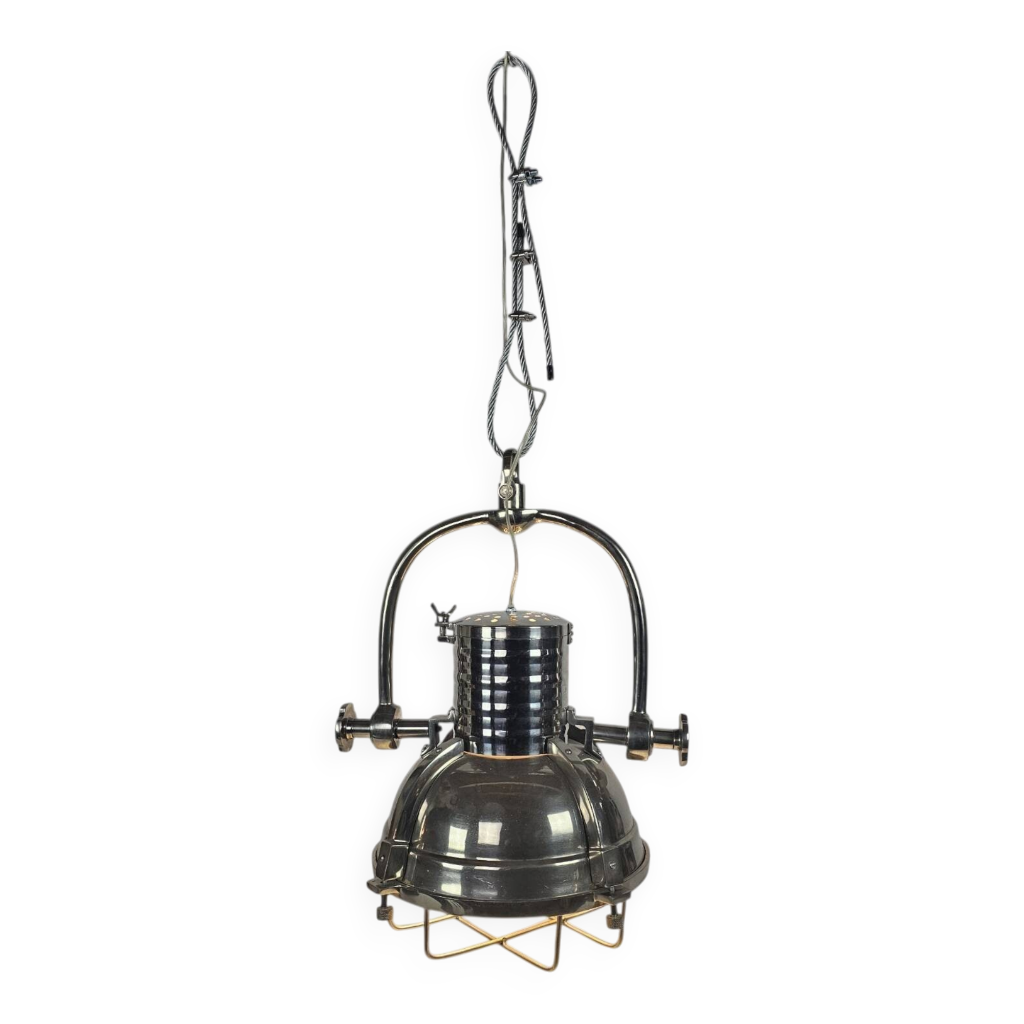Lantern Sea Nickel – pendant lamp – industrial – ship's lamp – film light