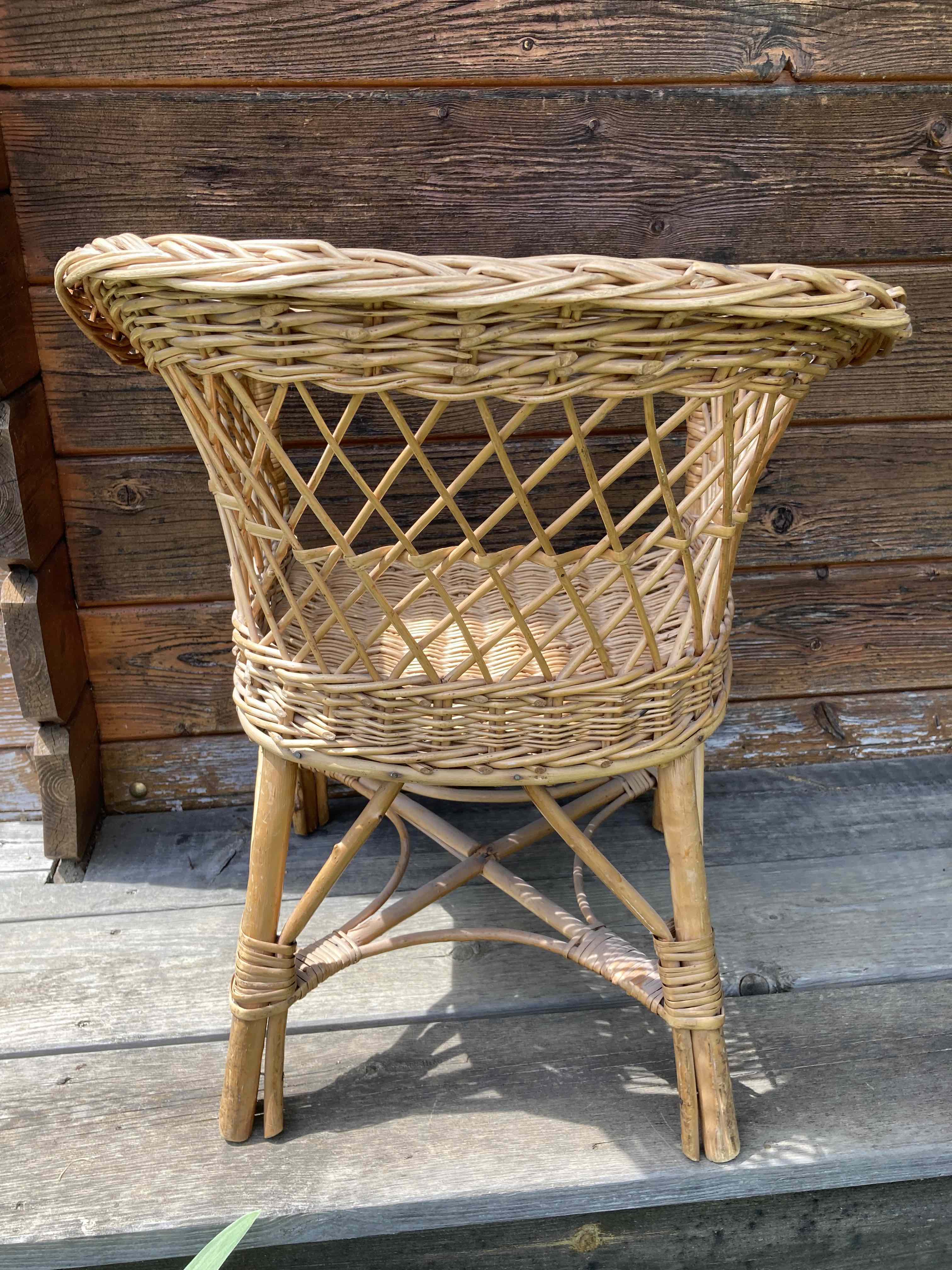 Rattan children's chair