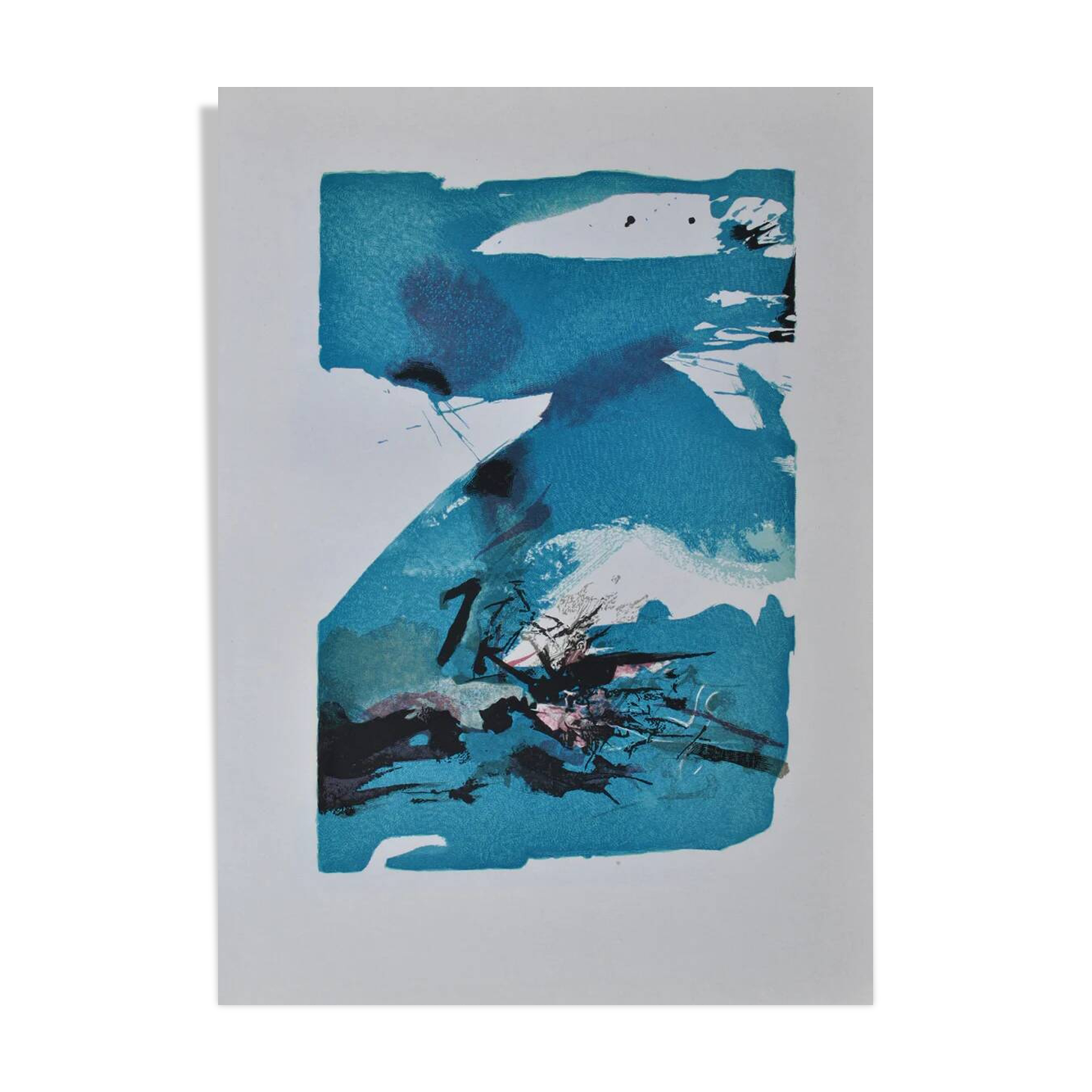 ZAO Wou-Ki: The Abyss, Woodcut