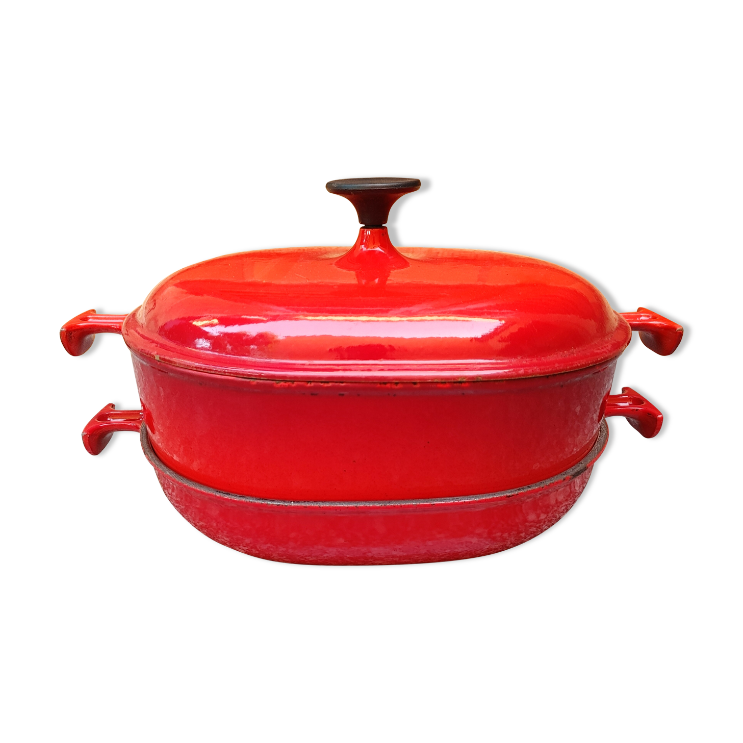 The Crucible Cocotte & its enamelled cast iron dish Enzo Mari Model MAMA N° 29
