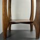 Dutch art deco Amsterdam school oak side table, 1930s
