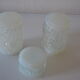 3 pots verre opalescent 60's geoffrey baxter