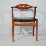 Armchair with Leather and Teak by ERIK KIRKEGAARD 1960s