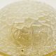 Large Hillebrand ceiling light in textured bubble glass and brass, Germany, 1970s.