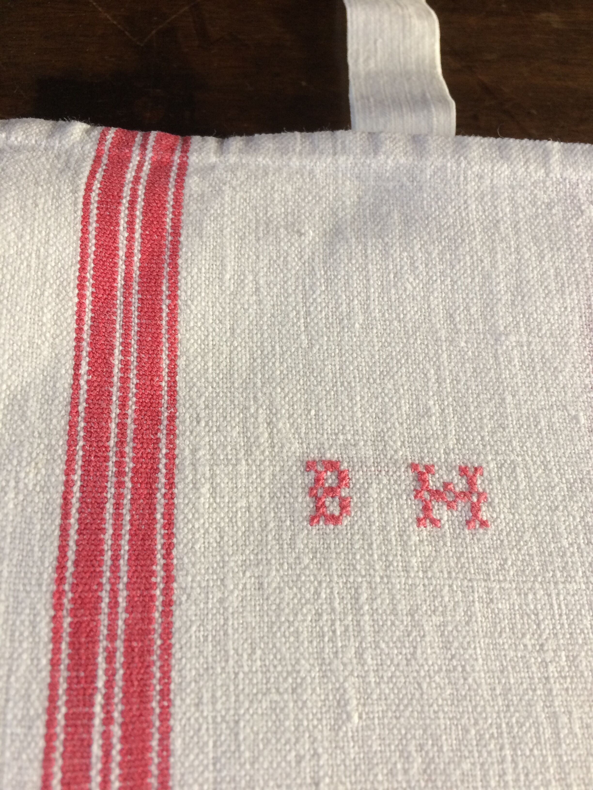 large embroidered old towels