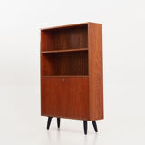 Bookcase with bar Scandinavian design 1980s