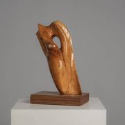 Organic wood sculpture by H. Hinfelaar, Netherlands, 1980s