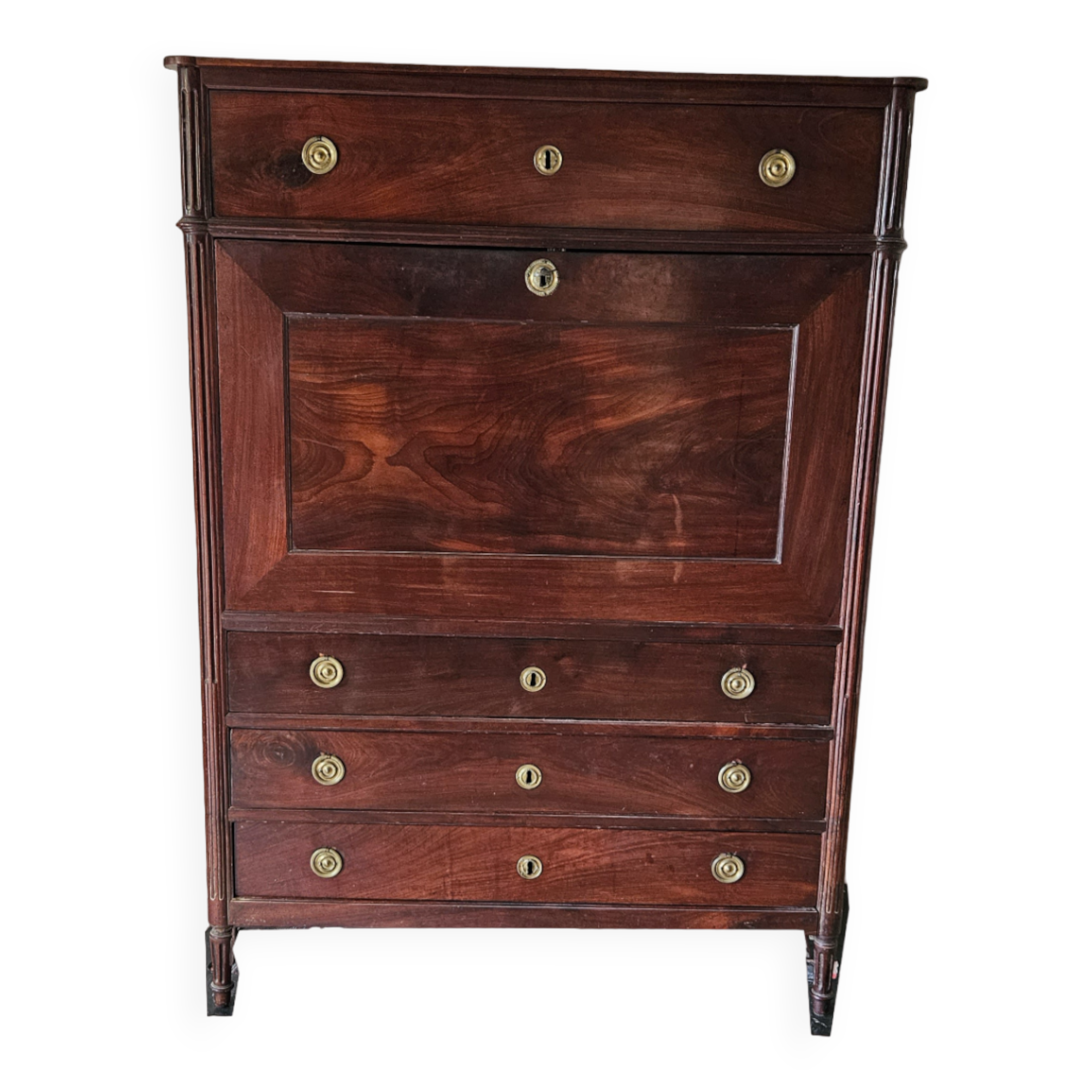 Secretaire louis XVI en acajou