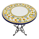 Outdoor table signed Grandi Maioliche Ficola hand-painted Italy