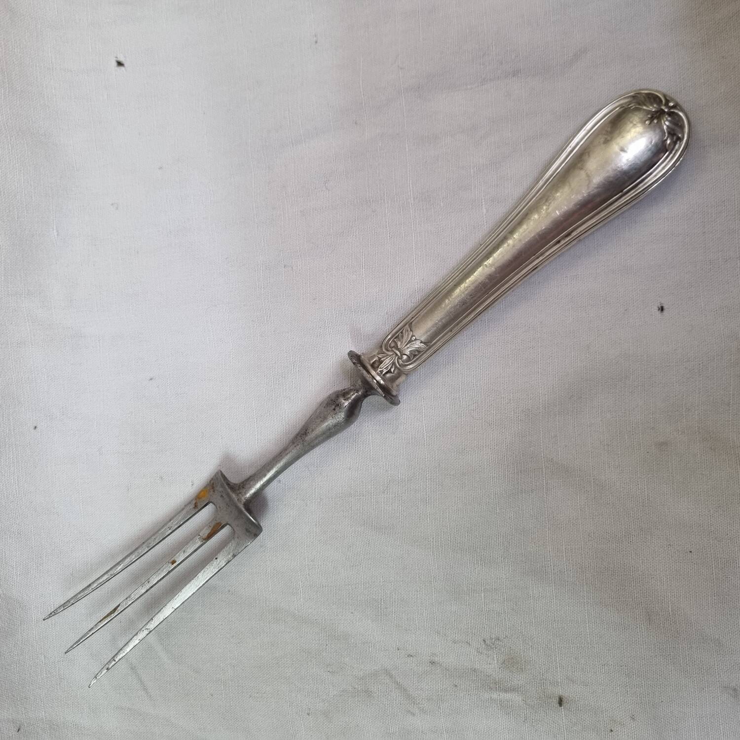 Silver meat fork