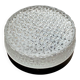 Round wall light or ceiling light with transparent glass from the 1970s.