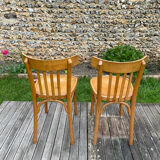 Pair of chairs bistro baumann blond beech