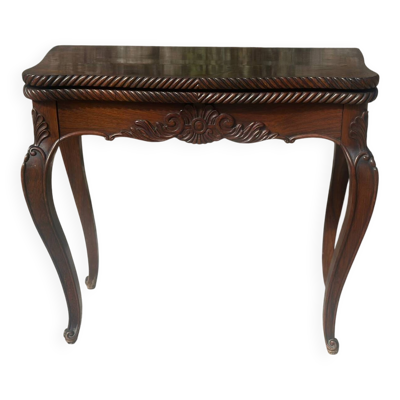 Table à jeux de style Louis XV, XIXème siècle