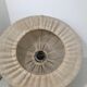 Hanging lamp in linen wood and wool