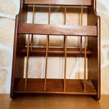 Wooden wall review holder