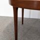Table ronde extensible en teck de Oluf Theodor Larsen, Danemark vers 1970