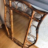 100 x 65 cm Bamboo mirror