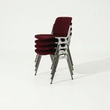 Set of 4 DSC Dining Chairs by Giancarlo Piretti for Castelli 1970s