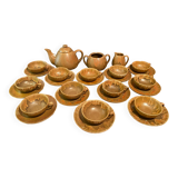 Art Deco ceramic tea set signed Denbac