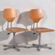 Vintage swivel chairs (c.1950). Set of 4 pieces