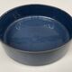 Plat, centre de table en céramique bleu pétrole