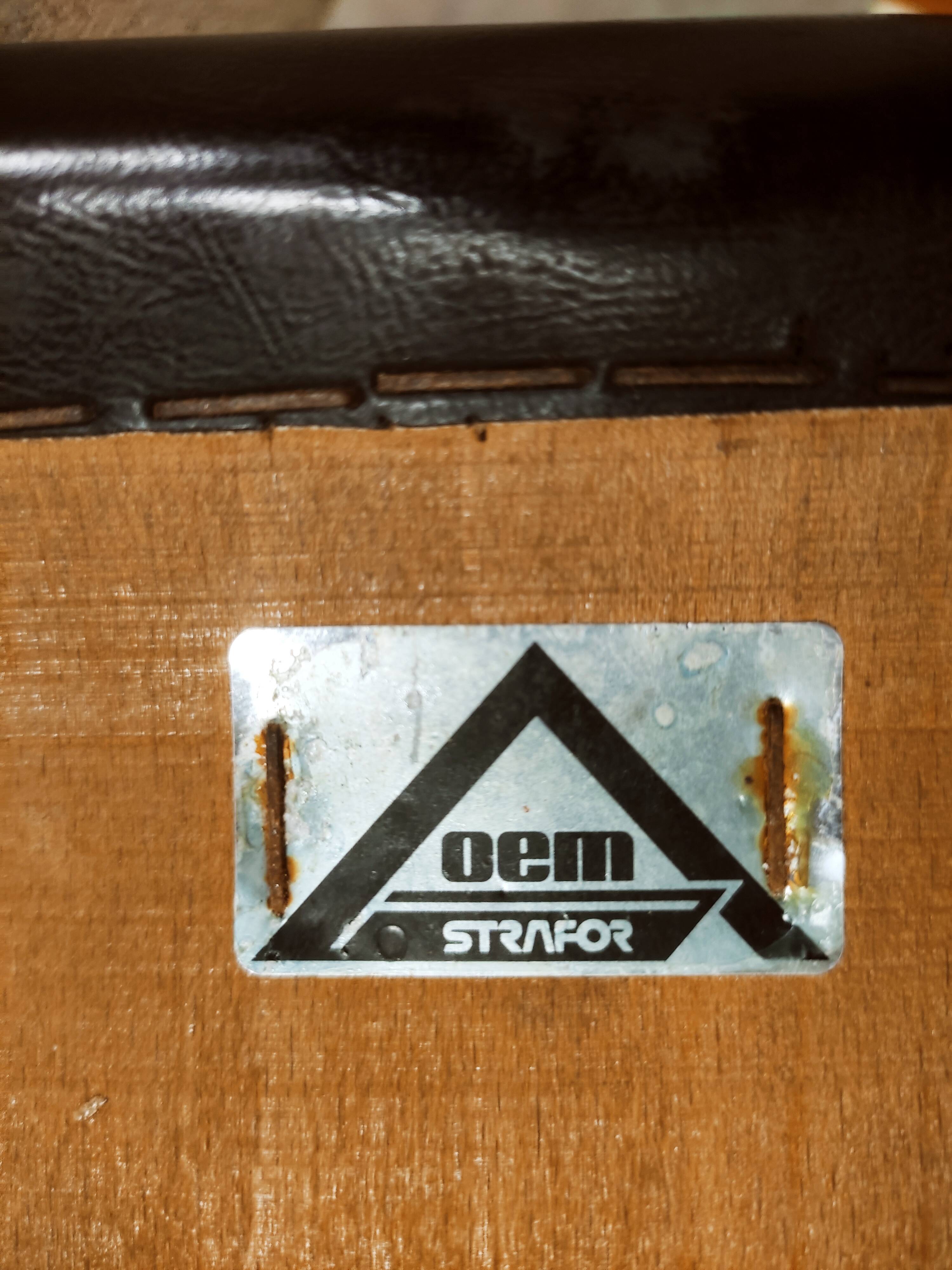 OEM chair - Strafor black with chrome base