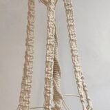 Lámpara de techo de macramé. Spain, 1980s.