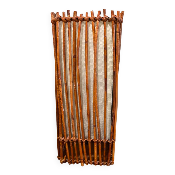 Lampe vintage en osier