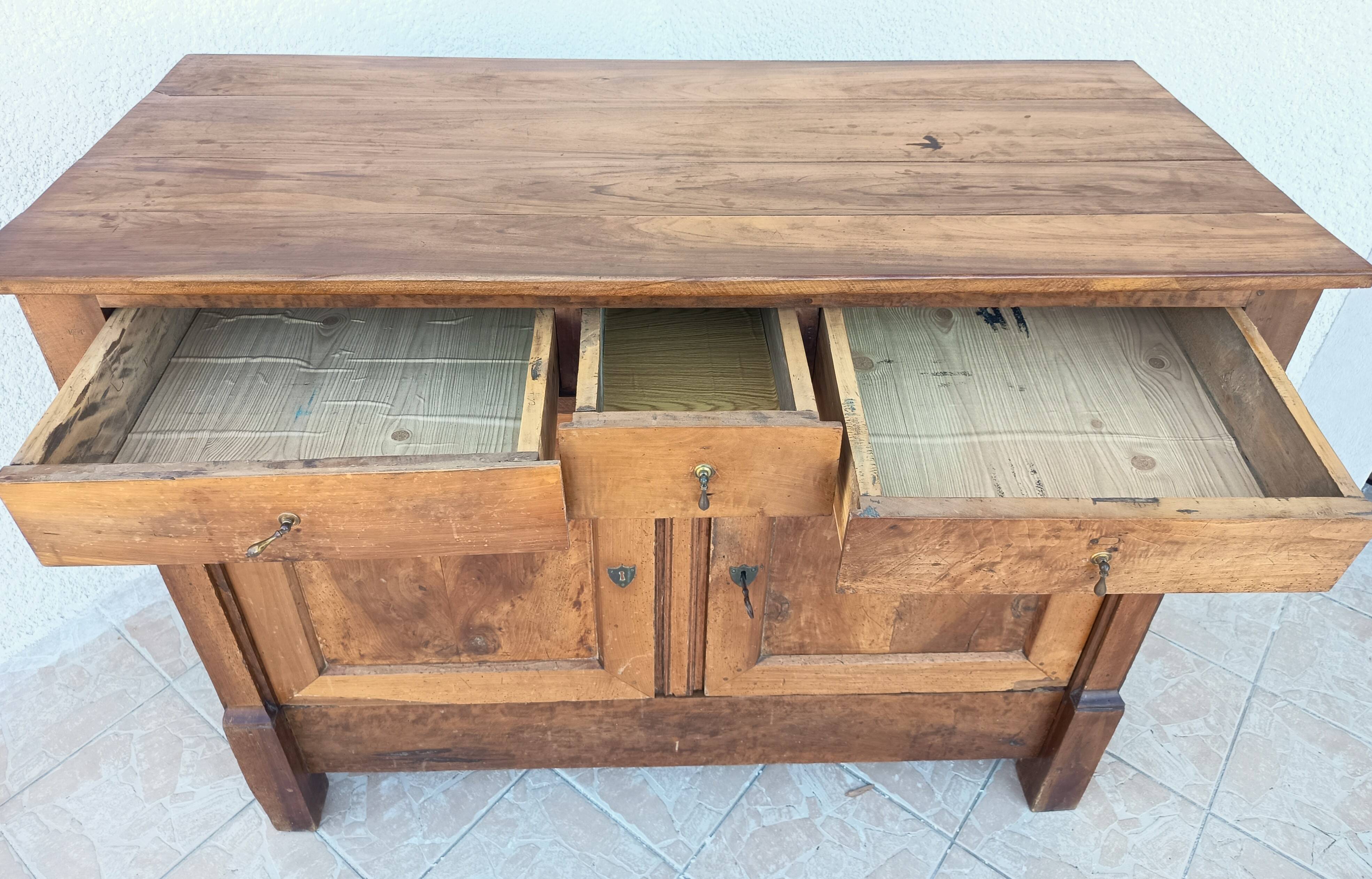 Empire-style buffet in cherry wood