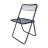Black 1970 mesh folding chair